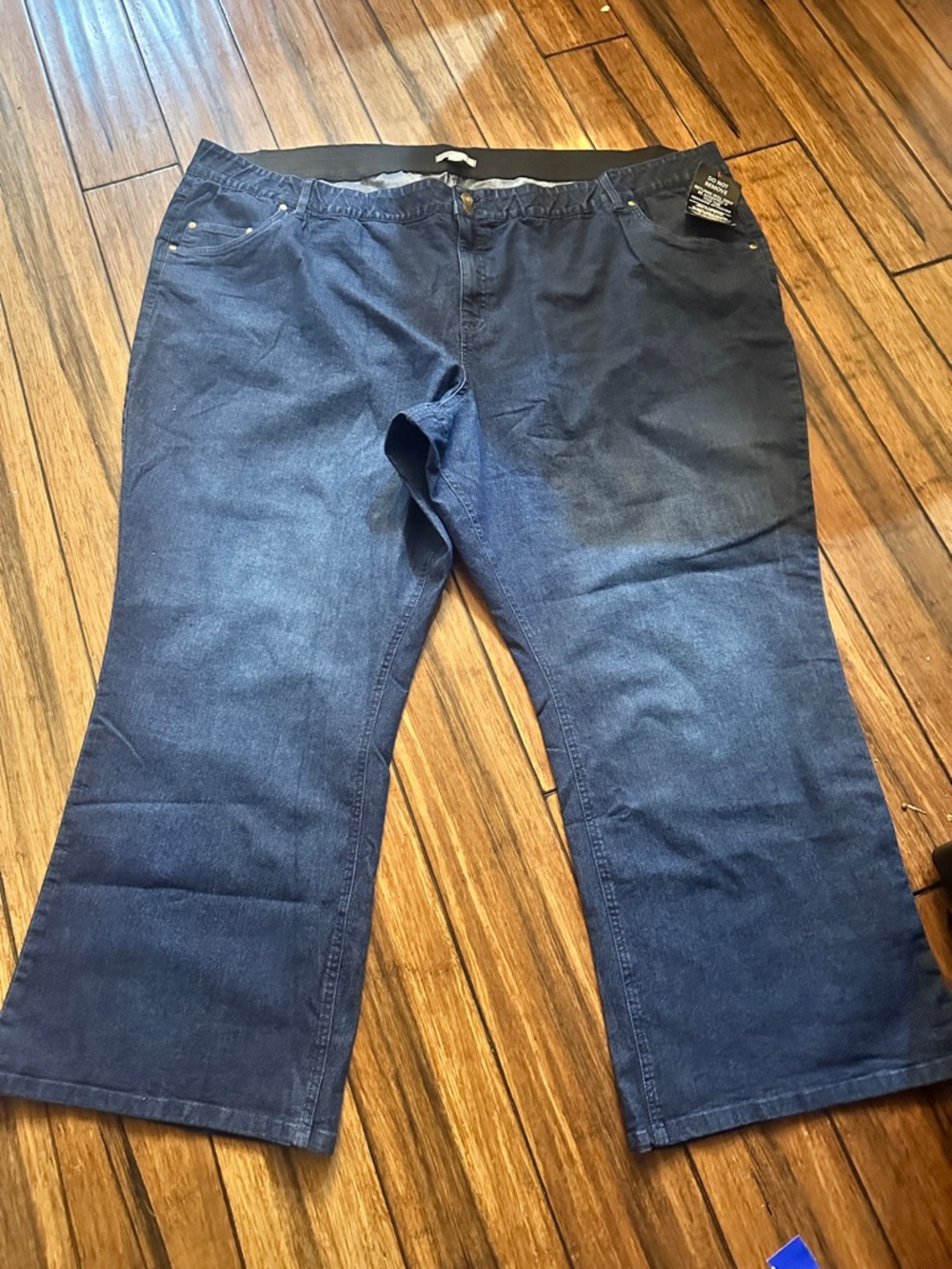 Woman Within Relaxed Fit Dark Blue Jeans